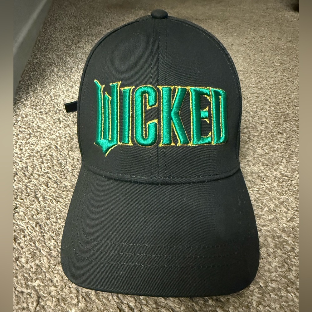 Universal Studios Wicked hat with Green and Yellow Embroidery